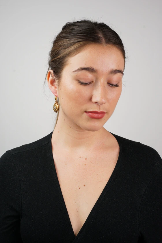 15ct Gold Victorian Drop Earrings With Star Motif 4 15ct Gold Victorian Drop Earrings With Star Motif - Image 2