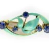 Art Nouveau Sapphire & Enamel Brooch 2 Art Nouveau Sapphire & Enamel Brooch -Antique Jewellery Company 8a1246617129 658