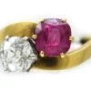 Ruby & Diamond Crossover Ring -Antique Jewellery Company 8a1249908679 20
