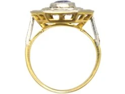 Art Deco 18ct Gold & Platinum, Sapphire & Diamond Octagonal Shaped Ring -Antique Jewellery Company 8a1318eb dsc01815 scaled 1