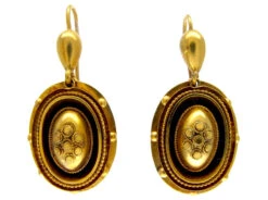 Victorian 15ct Gold Drop Earrings