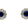 Ceylon Sapphire & Diamond Edwardian Cluster Earrings 2 Ceylon Sapphire & Diamond Edwardian Cluster Earrings -Antique Jewellery Company 8a1332541863 328