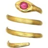 Belle Epoque 18ct Gold Wide Coily Snake Ring Set With A Ruby -Antique Jewellery Company 8abb116d dsc03735 scaled 1