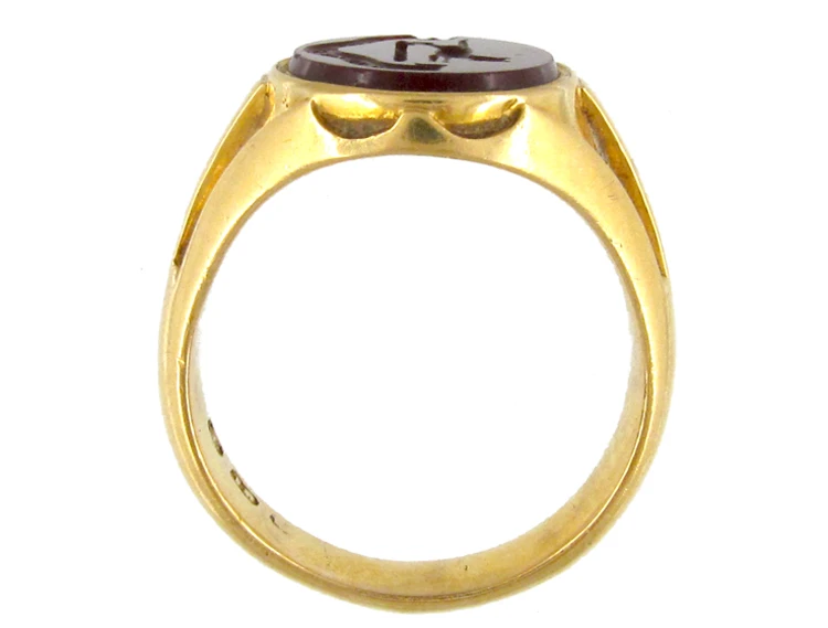 Victorian 18ct Gold & Carnelian Intaglio Signet Ring 4 Victorian 18ct Gold & Carnelian Intaglio Signet Ring - Image 2
