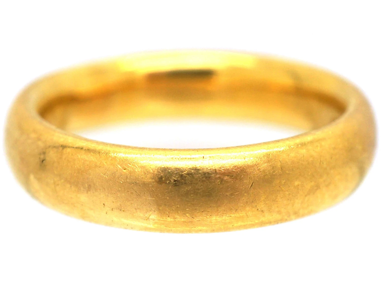 22ct Gold Wide Wedding Ring Assayed In 1925 7 22ct Gold Wide Wedding Ring Assayed In 1925 - Image 5