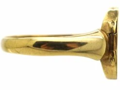 Edwardian 9ct Gold Signet Ring With Hinged Hidden Locket 17 Edwardian 9ct Gold Signet Ring With Hinged Hidden Locket -Antique Jewellery Company 8be97959 dsc02628 scaled 1