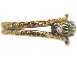 Victorian 18ct Gold Ring Set With Emerald & Diamonds 12 Victorian 18ct Gold Ring Set With Emerald & Diamonds -Antique Jewellery Company 8bf01277 dsc09631 scaled 1