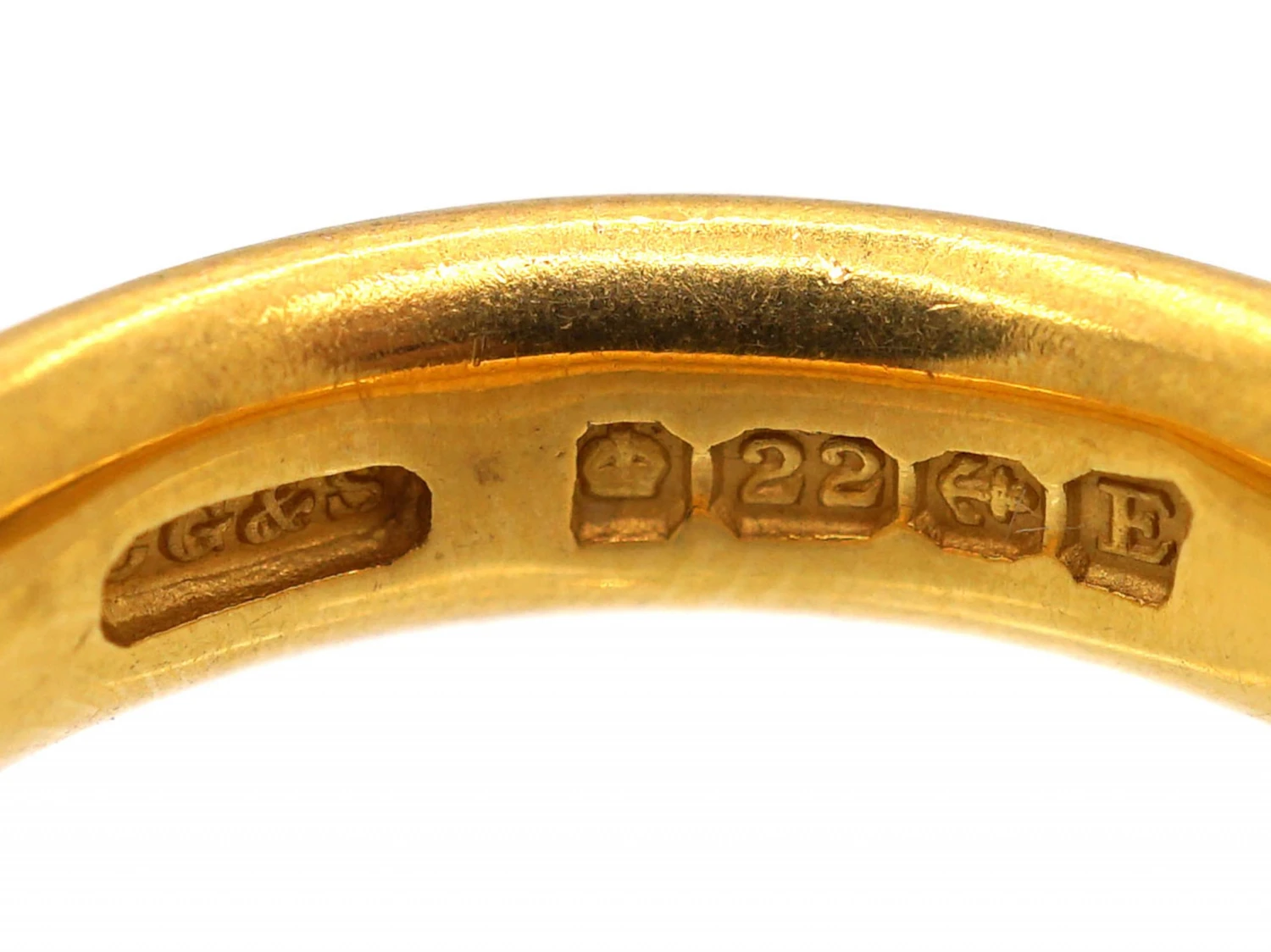 22ct Gold Wide Wedding Ring Assayed In 1929 By Charles Green & Sons 6 22ct Gold Wide Wedding Ring Assayed In 1929 By Charles Green & Sons - Image 4