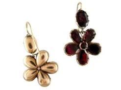 Georgian Flat Cut Garnet Earrings 7 Georgian Flat Cut Garnet Earrings -Antique Jewellery Company 8c1305551911 235