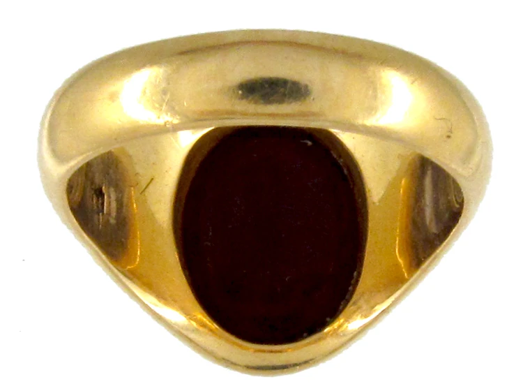 Victorian 18ct Gold & Carnelian Intaglio Signet Ring 5 Victorian 18ct Gold & Carnelian Intaglio Signet Ring - Image 3