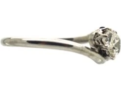 Art Deco 18ct White Gold Three Stone Diamond Crossover Ring -Antique Jewellery Company 8d110c20 dsc03155 scaled 1