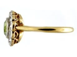 Peridot & Diamond Cluster Ring -Antique Jewellery Company 8d1306602021 627