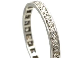 Art Deco Platinum & Diamond Narrow Eternity Ring -Antique Jewellery Company 8e6c6696 antique art deco platinum diamond eternity ring4 scaled 1