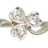 Edwardian 18ct White Gold & Platinum, Diamond Three Leaf Clover Ring -Antique Jewellery Company 8faae622 dsc07414 scaled 1