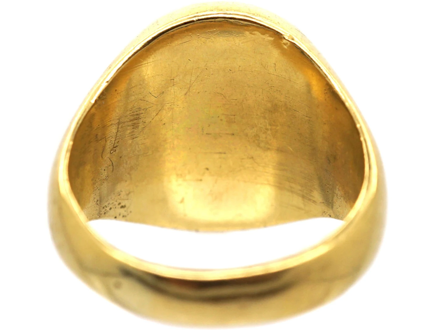 18ct Gold Signet Ring With Engraved Dog By Charles Green & Sons 6 18ct Gold Signet Ring With Engraved Dog By Charles Green & Sons - Image 4