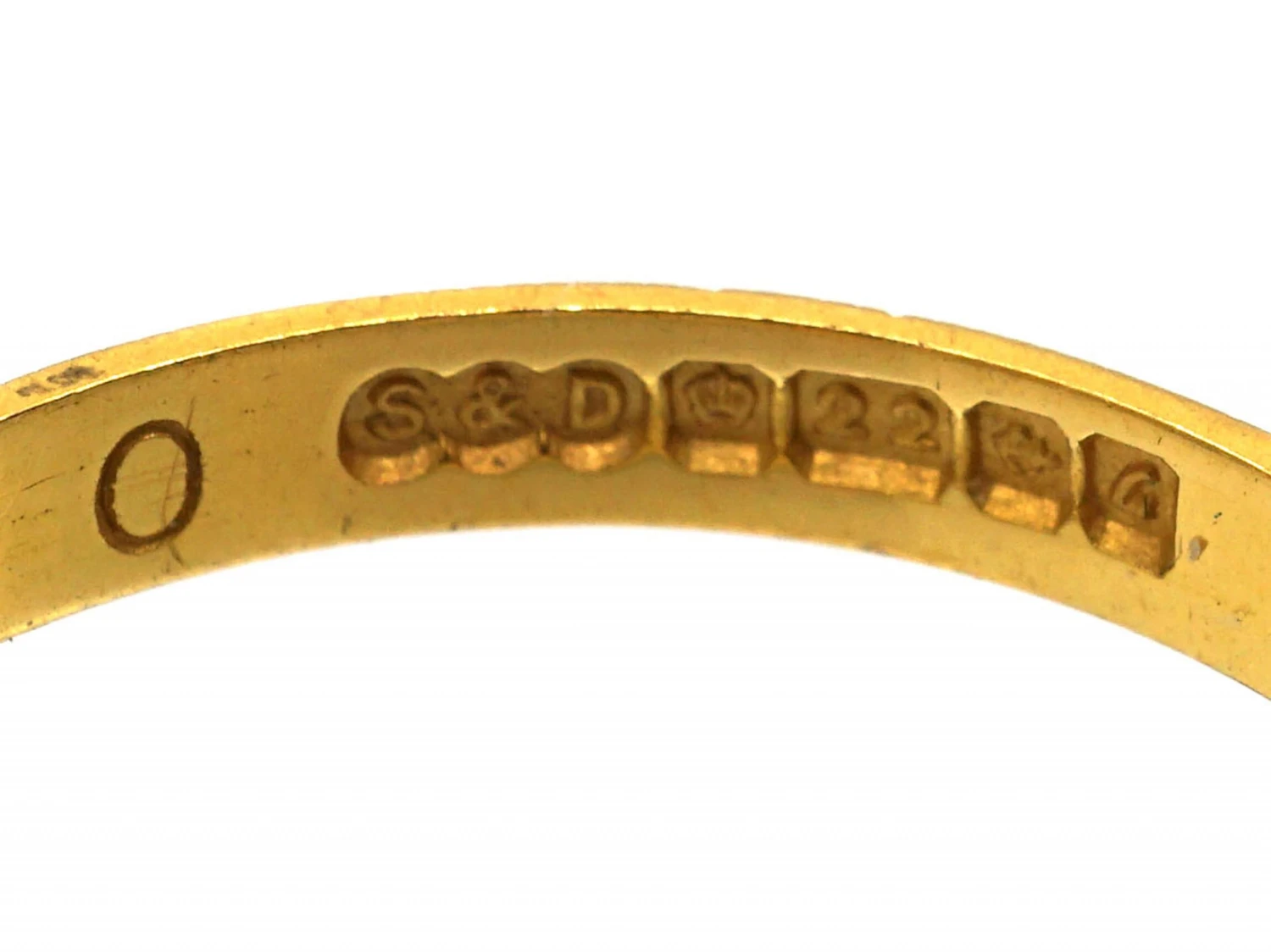 22ct Gold Wedding Ring With Flower Motif 6 22ct Gold Wedding Ring With Flower Motif - Image 4