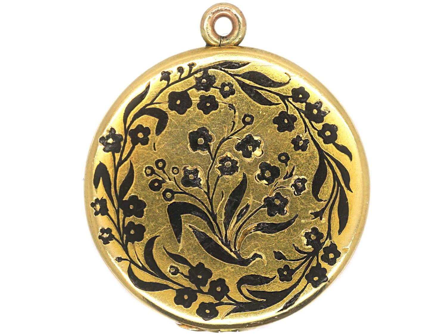 Victorian 18ct Gold & Black Enamel Earl’s Locket 6 Victorian 18ct Gold & Black Enamel Earl’s Locket - Image 4