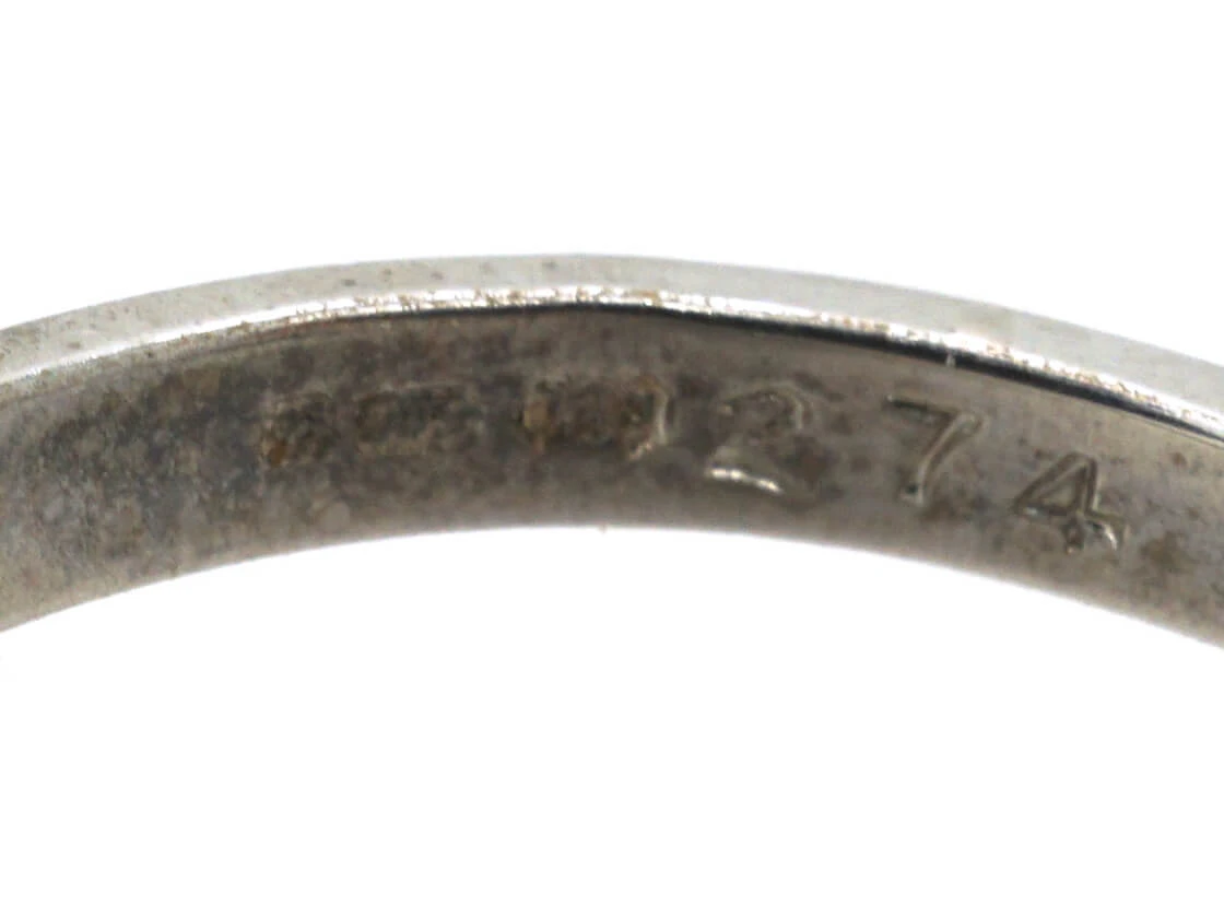 Diamond Single Stone Diamond Ring With Diamonds On Either Side 11 Diamond Single Stone Diamond Ring With Diamonds On Either Side - Image 9