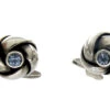 Silver Knot Cufflinks Set With Sapphires -Antique Jewellery Company 92a1357568664 661