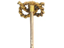 Victorian 15ct Gold Stafford Knot Tie Pin Set With A Diamond 9 Victorian 15ct Gold Stafford Knot Tie Pin Set With A Diamond -Antique Jewellery Company 92f457c4 dsc07811