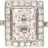 Retro Platinum & Diamond Rectangular Shaped Ring -Antique Jewellery Company 950a13d7 dsc04837 scaled 1