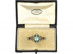 Edwardian Aquamarine & Diamond Brooch In Original Case -Antique Jewellery Company 951fe3d9 dsc05788 scaled 1