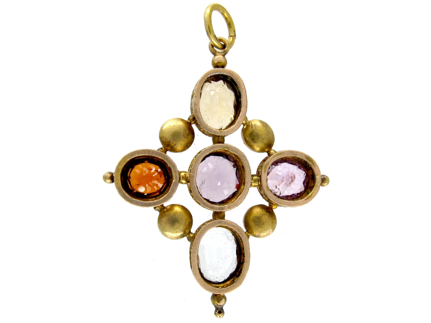 Georgian Harlequin Stones Pendant 4 Georgian Harlequin Stones Pendant - Image 2