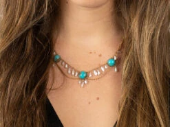 Gold,Turquoise & Mississippi Pearl Necklace By Murrle Bennett 11 Gold,Turquoise & Mississippi Pearl Necklace By Murrle Bennett -Antique Jewellery Company 989e2d7d 18b