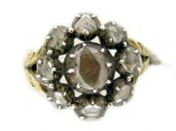 Georgian Diamond Flower Ring