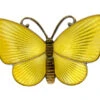 Small Yellow Butterfly Brooch