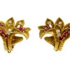 Ruby & Diamond Earclips -Antique Jewellery Company 9a1332541897 895