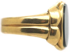 Victorian 18ct Gold Signet Ring Set With A Bloodstone -Antique Jewellery Company 9aff6dbb dsc04743 scaled 1