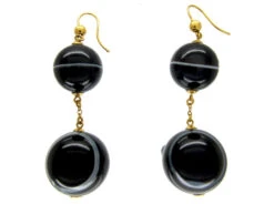 Victorian Onyx Ball Drop Earrings -Antique Jewellery Company 9c1325178815 222