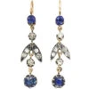 Edwardian Sapphire & Diamond Drop Earrings