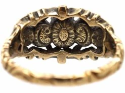 Georgian 15ct Gold & Silver, Cushion Cut Diamond Three Stone Ring 13 Georgian 15ct Gold & Silver, Cushion Cut Diamond Three Stone Ring -Antique Jewellery Company 9d7067cf dsc09872 scaled 1