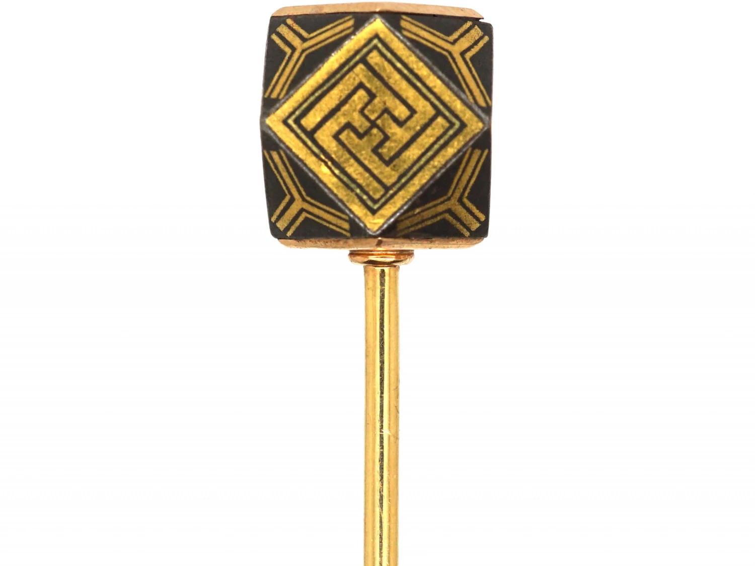 Victorian Damascene Tie Pin 3 Victorian Damascene Tie Pin