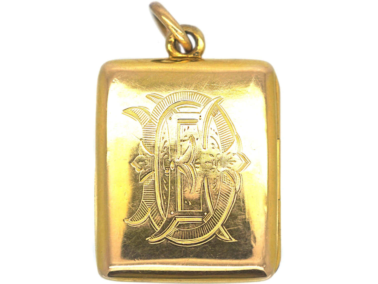 Victorian 15ct Gold Horseshoe & Buckle Rectangular Locket 6 Victorian 15ct Gold Horseshoe & Buckle Rectangular Locket - Image 4