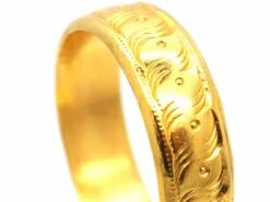 22ct Gold Wedding Ring With Celtic Motif 8 22ct Gold Wedding Ring With Celtic Motif -Antique Jewellery Company 9f7c7024 dsc04400 scaled 1
