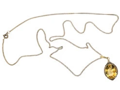 Silver Art Deco Pendant Set With A Citrine On A Silver Chain 8 Silver Art Deco Pendant Set With A Citrine On A Silver Chain -Antique Jewellery Company DSC00016