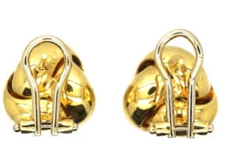 1980’s 18ct Gold Knot Earrings -Antique Jewellery Company DSC00058 copy
