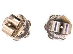 18ct White Gold & Diamond Large Cluster Earrings -Antique Jewellery Company DSC00112 1