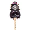 Victorian Garnet, Ruby & Rose Diamond Bug Stick Pin 2 Victorian Garnet, Ruby & Rose Diamond Bug Stick Pin -Antique Jewellery Company DSC00119