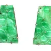Art Deco 18ct White Gold, Pair Of Carved Jade Clips 1 Art Deco 18ct White Gold, Pair Of Carved Jade Clips -Antique Jewellery Company DSC00167