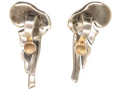 Silver & Marcasite Clip On Earrings 9 Silver & Marcasite Clip On Earrings -Antique Jewellery Company DSC00178