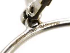 18ct White Gold & Black Diamond Wing Earrings By Garrards -Antique Jewellery Company DSC00242