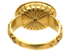 Georgian 18ct Gold Ring With Intaglio Of Centurion’s Head -Antique Jewellery Company DSC00283