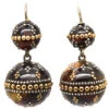 Victorian Pique Ball Earrings -Antique Jewellery Company DSC00293 copy