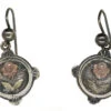 Victorian Silver & Gold Overlay Rose Motif Drop Earrings 1 Victorian Silver & Gold Overlay Rose Motif Drop Earrings -Antique Jewellery Company DSC00296 1