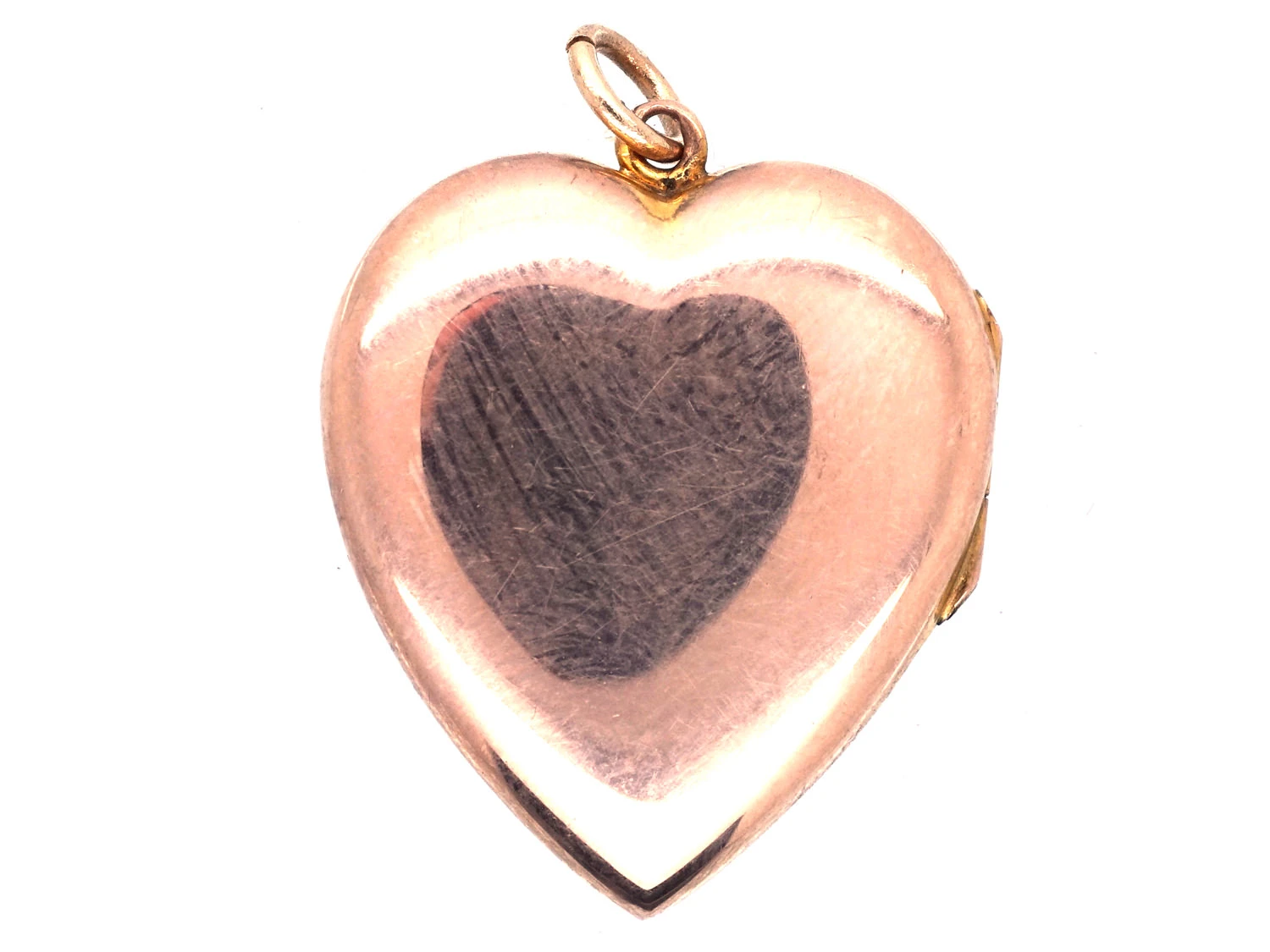 Edwardian 9ct Gold Heart Shaped Locket With Natural Split Pearl Design 6 Edwardian 9ct Gold Heart Shaped Locket With Natural Split Pearl Design - Image 4
