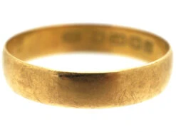 Edwardian 18ct Gold Wedding Ring -Antique Jewellery Company DSC00452